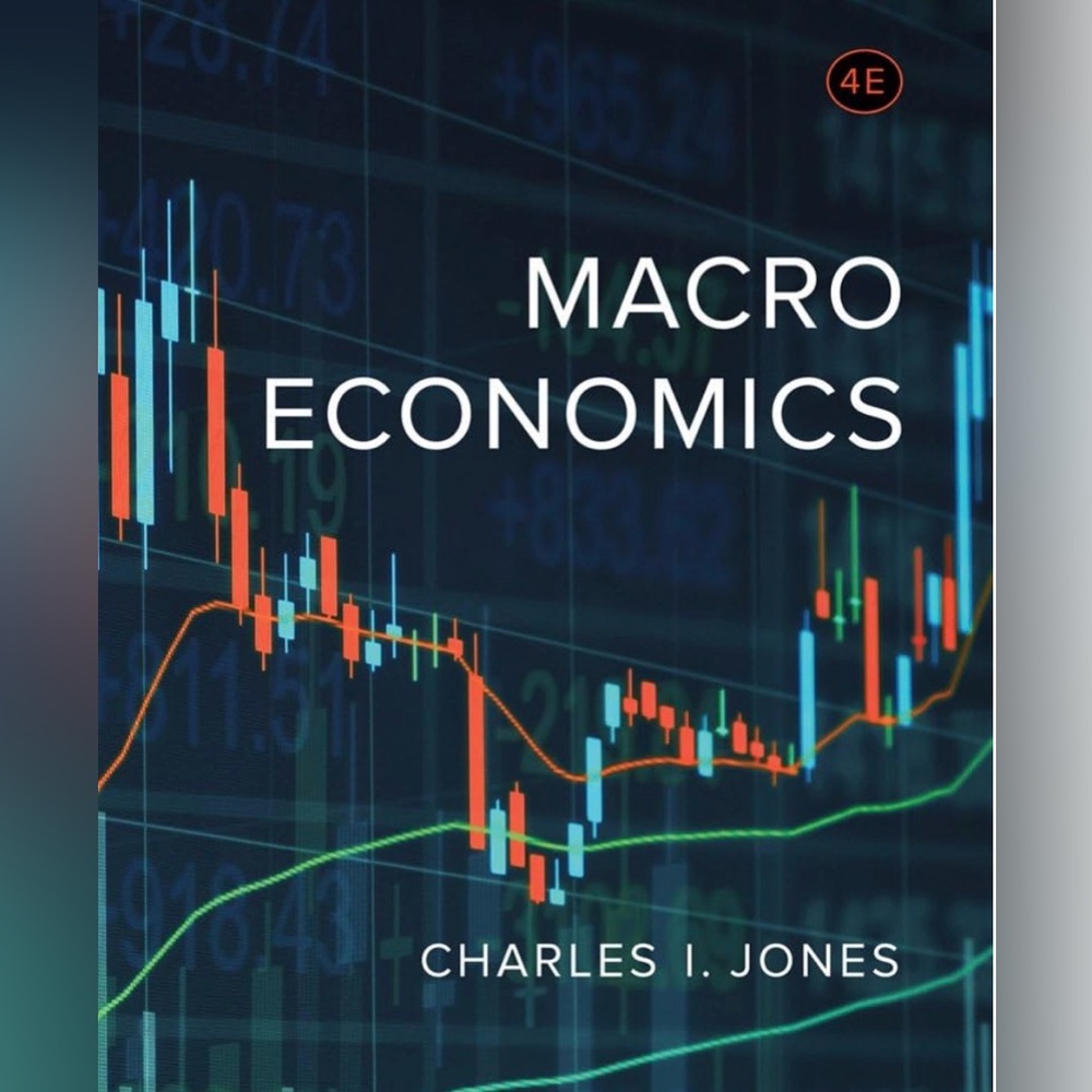Macroeconomics by Charles I. Jones - Blue Cover Coffee Table Book